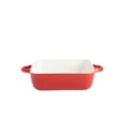 thumbnail image 7 of 10 Strawberry Street Sienna Square 10" and 8" Stoneware Bakeware Set of 2, Red, 7 of 7