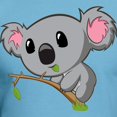 thumbnail image 3 of CafePress - Hungry Koala Fitted T Shirt - Fitted T-Shirt, Vintage Fit Soft Cotton Tee, 3 of 4