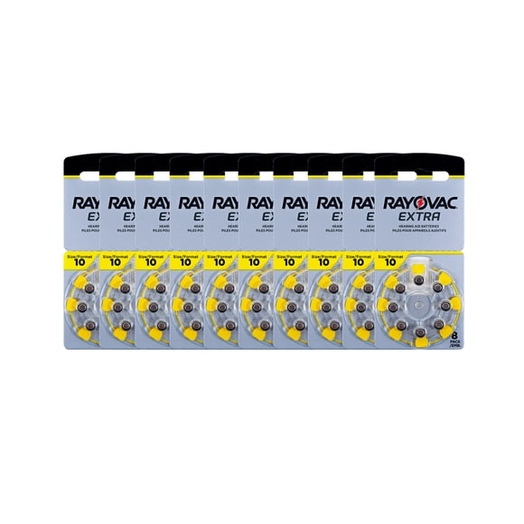 Rayovac Size 10 (80 Pack) - Hearing Aid Batteries