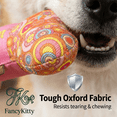 thumbnail image 3 of FancyKitty Squeaky Dog Bone Toy - Bite-Resistant Oxford Chew Toy for Medium & Large Dogs (Colorful Cartoon Print), 3 of 9
