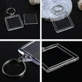 thumbnail image 4 of 25Pcs Clear Acrylic Photo Keychains Blank Square Shape Picture Frame Keychain Keyring Insert Personalized Keychain Snap in Insert Key Chain Keyrings, 4 of 5
