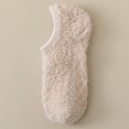thumbnail image 2 of 4 Pairs Cozy Winter Fuzzy Women Socks for Men Grip Slippers Fluffy House Non Skid Microfiber Socks Non-Slip Fuzzy Crew Socks for Women Cozy Winter Socks for Home, 2 of 4
