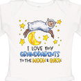 thumbnail image 4 of Inktastic I Love My Grandparents to the Moon and Back Cute Sheep Boys or Girls Long Sleeve Baby Bodysuit, 4 of 5