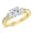 Yellow Gold, variant on 1.1 Carat 3 Stone Channel Set Princess Cut Diamond Engagement Ring with a 0.5 Carat GIA Certified Princess Cut Center Stone (E Color VS1 Clarity) 14K Rose Gold Size: 7.5