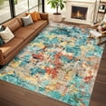 thumbnail image 2 of Abstract Area Rug x Large Washable Living Room Bedroom Rug Modern Non-Shedding Low Pile Area Rug Throw Rug for Dining Room Home ( ;x;), 2 of 6