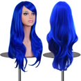 thumbnail image 1 of EmaxDesign Wigs 28 Inch Cosplay Wig For Women With Wig Cap and Comb (Dark Blue), 1 of 6