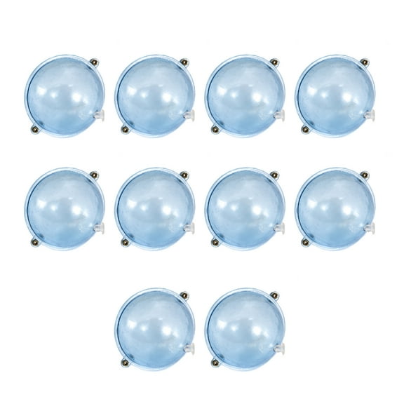 10Pcs Fishing Float Clear Round Balls Hollow Bubble Surfaces Floats Easy to Use