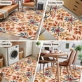 thumbnail image 5 of 3'x5' Area Rugs, Brown Leaves Fall Indoor Outdoor Area Rug for Living Room Bedroom, Farmhouse Vintage Botanical Leaf Washable Bathroom Rugs Kitchen Floor Carpet Mats Home Decor Aesthetic, 5 of 8