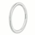 thumbnail image 3 of 925 Sterling Silver White 1.5mm Stackable Ring Ed, 3 of 8