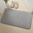 thumbnail image 2 of Plush 40x60 Memory Foam Bath Mat with Non Slip Bottom Bathroom Rug Set, 2 of 11