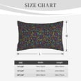 thumbnail image 5 of Binfone Musical Notes Standard Size Pillowcase, Long Staple Pure Cotton Envelope Closure Pillow Cover (Pillow core not included),16"x24", 5 of 7