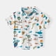 thumbnail image 5 of Camisa de manga corta con solapa de verano para niños de 2 a 6 años, camisas de estilo abstracto a la moda para exteriores, Tops para vacaciones en la playa, ropa para niños, 5 of 6