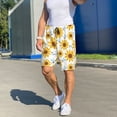 thumbnail image 6 of Sikiie Sunflowers Mens Pajama Shorts, Lightweight Lounge Pant with Pockets Soft Sleep Pj Shorts for MenX-Large, 6 of 6
