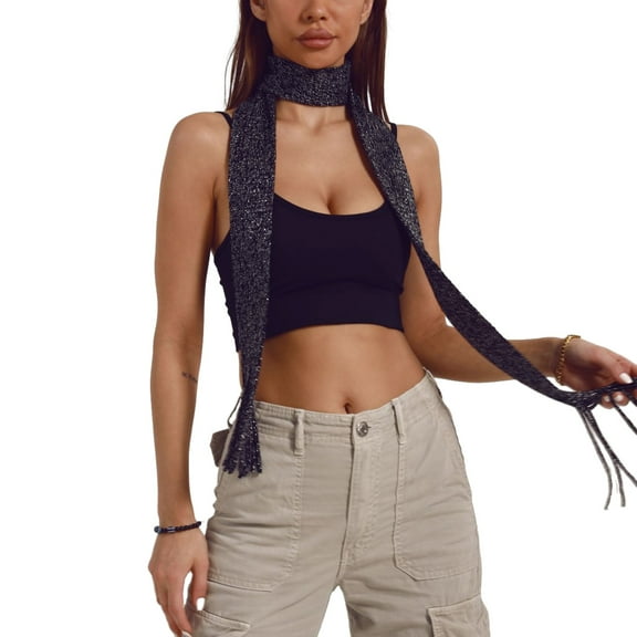 Women's Skinny Scarf for Casual Wear Party Photo Props Date 2000s Clothing Accessories