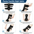 thumbnail image 5 of Plantar Fasciitis Night Splint, Plantar Fasciitis Relief Brace, 3 Adjustable Straps Plantar Fasciitis Night Splint Relief Plantar Fasciitis, Foot Drop, Achilles Tendonitis, Day&Night, 5 of 6