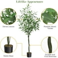 thumbnail image 5 of Garvee Artificial Eucalyptus Tree 6FT Tall, Faux Eucalyptus Silk Tree with Pot for Home and Office Decor, Low Maintenance Indoor Plant, UV Protection, 1 Pack, 5 of 7