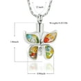 thumbnail image 3 of Butterfly Cremation Jewelry for Ashes Urn Necklace Lockets for Human Ashes Pet Ashes Holder Pendent for Ashes and Chain, 3 of 6