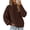Brown, variant on Women's Oversized Sweaters Batwing Long Sleeve Cable Knit Crewneck Pullover Tops Fall Outfits Winter Clothing