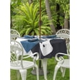 thumbnail image 2 of Outdoor Tablecloth with Umbrella Hole and Zipper, Sloths Showering Round Table Cloth 54 Inch Waterproof Tablecloth, Modern Abstract Art Funny Animals Picnic Table Cover for Patio Camping, 2 of 7