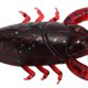 thumbnail image 3 of 10pcs Soft Fishing Lure Crawdad Bait PVC Shrimp Artificial Soft Lure Baits for Bass FishingDark Red A Pack of Ten, 3 of 4