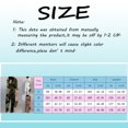 thumbnail image 4 of Casual Jumpsuits Romper for Women Long Sleeves Print Pocket Long Playsuit Button Overalls, 4 of 6