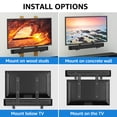 thumbnail image 6 of MOUNT PRO Universal Soundbar Mount, Sound Bar TV Bracket with 17.7" Longer Bracket Mounting Above or Under TV with/Without Holes, 6.5" Holder Swivel to Fit Various Soundbar, Up to 20 LBS, 6 of 7