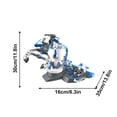 thumbnail image 3 of KOYPTL 3 - In - 1 Mechanical Hydraulic Arm Building Set,Educational Toy for Handmade Science,Technic Robotic Arm Set for Adult,No Batteries Needed Engineering Gift for Boys & Girls Ages 9 10 11, 3 of 5