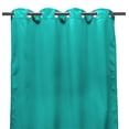 thumbnail image 3 of Jordan Manufacturing 54" x 96" Ocean Aqua Solid Grommet Semi-sheer Outdoor Curtain Panel, 3 of 7
