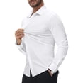 thumbnail image 2 of Camisa de vestir Alimens & Gentle, elástica en 16 direcciones, corte ajustado para hombre, 2 of 6