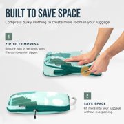 TRIPPED Travel Gear 7-Piece Extra-Large Compression Packing Cubes for Luggage, Travel Graphic