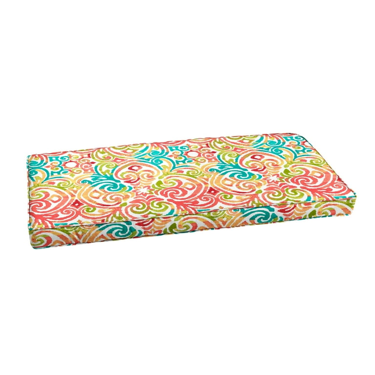 Mozaic Company Multi Corded Indoor Outdoor Bench Cushion 57 in x 16 in x 2 in