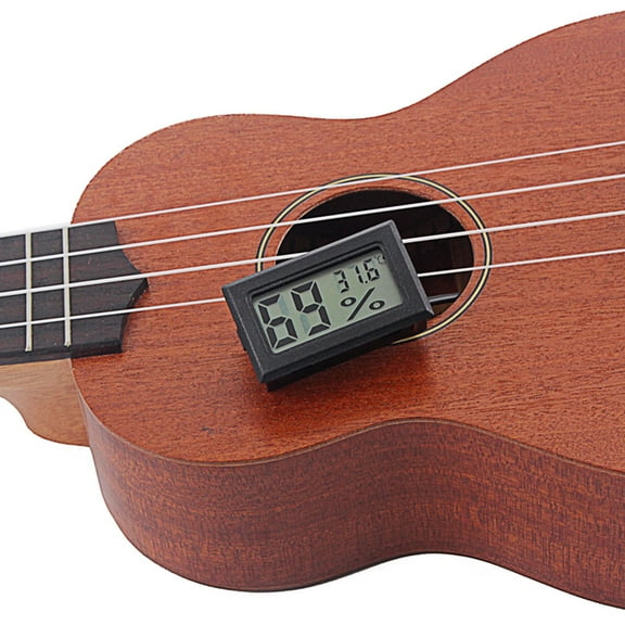 WHAMVOX Temperature and Humidity Device Digital Thermometer Hygrometer Black