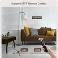 thumbnail image 3 of EDISHINE Modern Arc Floor Lamp with Remote Control for Living Room , 5CCT, Metal Dimmable Pole Lamp with Shade for Bedroom, Office, Bulb Included, Black, 3 of 7