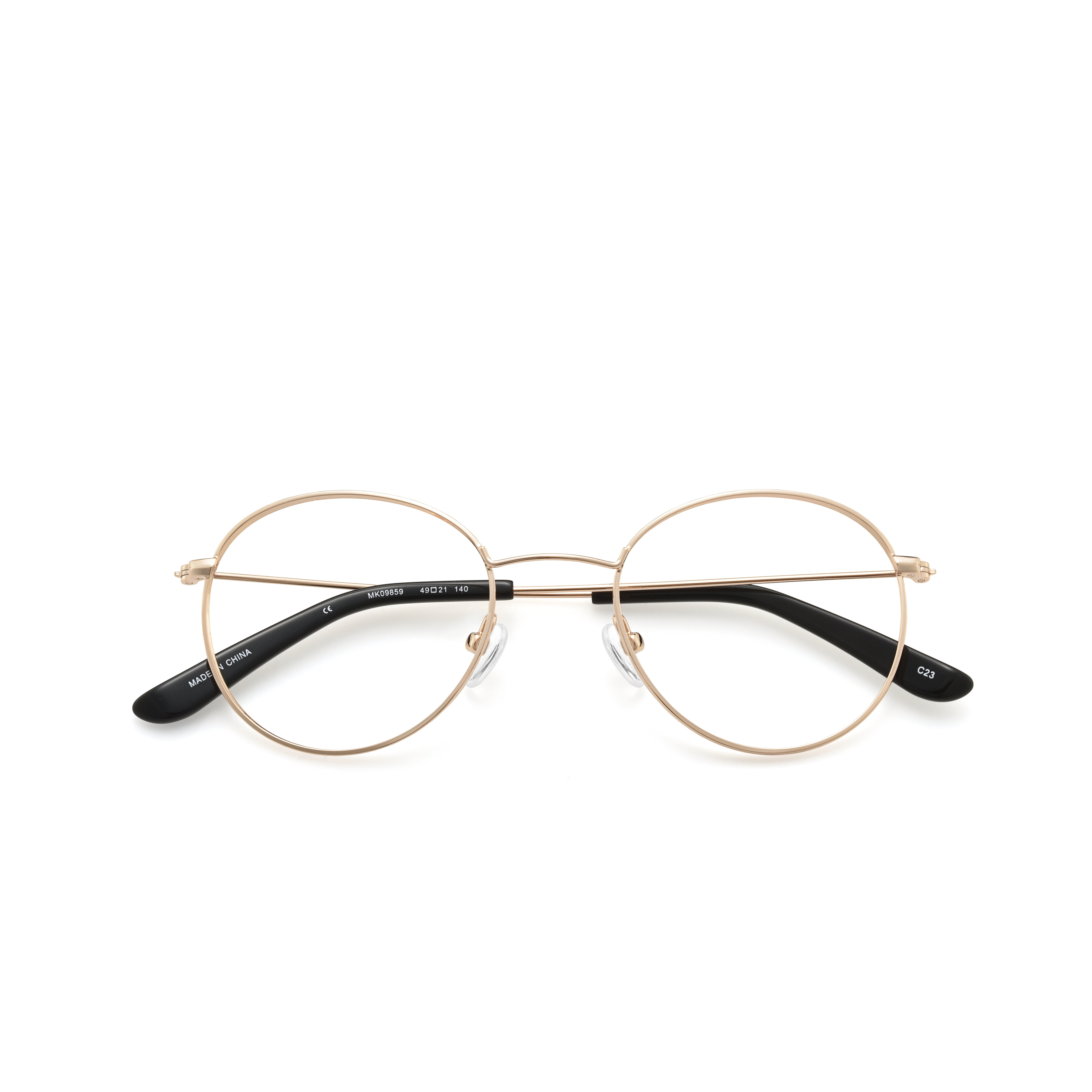 Walmart Women's Eyeglasses, MK09859, Gold, 49-21-140, with Case