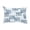 Blue, variant on Simply Daisy, 14" x 20" Patches Maroon Abstract Decorative Outdoor Pillow