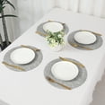thumbnail image 7 of Unique Bargains Kitchen Placemats Washable Table Mat Wipeable Placemats Gray 13x13in, 7 of 7