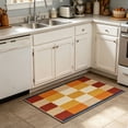 thumbnail image 7 of Bomd Minimalist Checkered Living Room Rug, 23.6" x 35.4" Washable Non-Slip Soft Short Pile Rug, Multi-Color Geometric Linen Style Area Rug, Ideal for Kitchen Hallway Bedroom Indoor Home Decor, 7 of 7