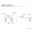 thumbnail image 2 of Kingston Brass Magellan Two Handle 4" Centerset Lavatory Faucet, 2 of 2