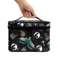 thumbnail image 3 of HELLHERO Butterfly and Moon Pattern Cosmetic Bag with Brush Slots Lightweight Travel Make Up Organizer Polyester, 3 of 6