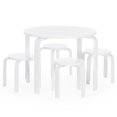 thumbnail image 1 of Guidecraft Ensemble Table et Chaises Nordiques 5 Pcs en Blanc, 1 of 9