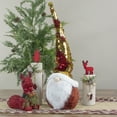thumbnail image 2 of Northlight Santa Gnome Head with Sequined Jingle Bell Hat Christmas Decoration - 20" - Gold and Red, 2 of 6