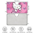 thumbnail image 2 of Hello Kitty Car Window Sun Shade Visor, Car Sunshade Front, Windshield Visor Shield Cover Foldable Reflector for Car Truck SUV 55"x30", 2 of 8
