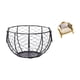 thumbnail image 1 of Cesta de alambre para guardar huevos, cesta tejida de alambre de hierro, cesta rústica para frutas y verduras, para encimera de cocina, baño, sofá de, 1 of 8