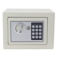 thumbnail image 4 of Digital Electronic Safe Box Small Home Office Security Safe with Digital Lock Wall Cabinet Safe for Jewelry Money Gun Valuables,Solid Steel Free Gift with 4 Batteries (White), 4 of 5