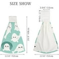 thumbnail image 2 of Hanging Towels 2 Pcs, Dish Towels Cute Baby Seal Pup Absorbent Hand Towels with Hanging Loop Washcloth for Bathroom Kitchen, 2 of 6