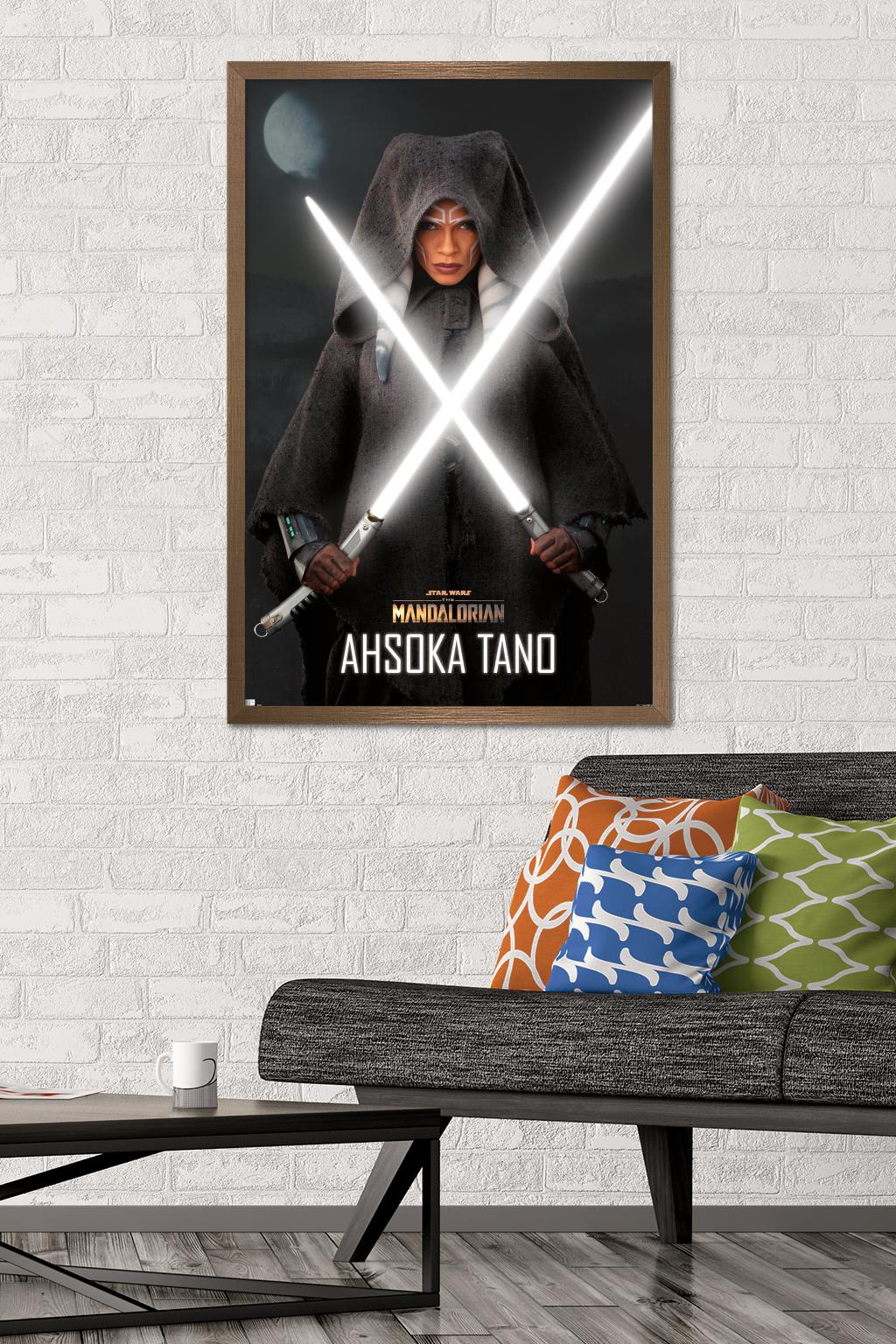 Star Wars The Mandalorian Season 2 - Ahsoka Lightsabers Wall Poster, 22.375" x 34", Framed - image 2 of 5