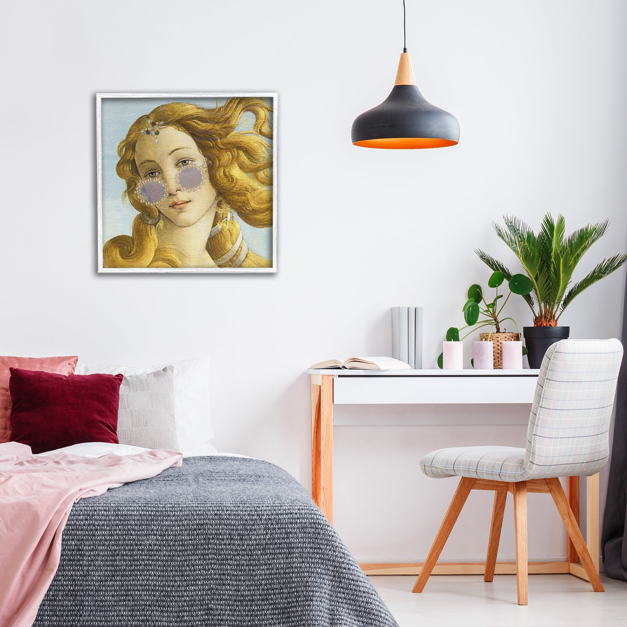 Stupell Industries Modern Day Venus Shades White Framed Giclee Art, design by Grotto Studios