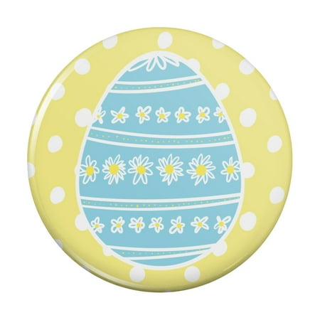 

Cute Blue Easter Egg with Daisies Kitchen Refrigerator Locker Button Magnet