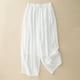 thumbnail image 2 of Pantalones anchos con cintura elástica para mujer, para primavera/verano - Pantalones cortos informales con cordones, 2 of 7