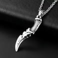thumbnail image 3 of VIVIDELLE Mens Stainless Steel Punk Knife Dagger Pendant Necklace Men, 3 of 6